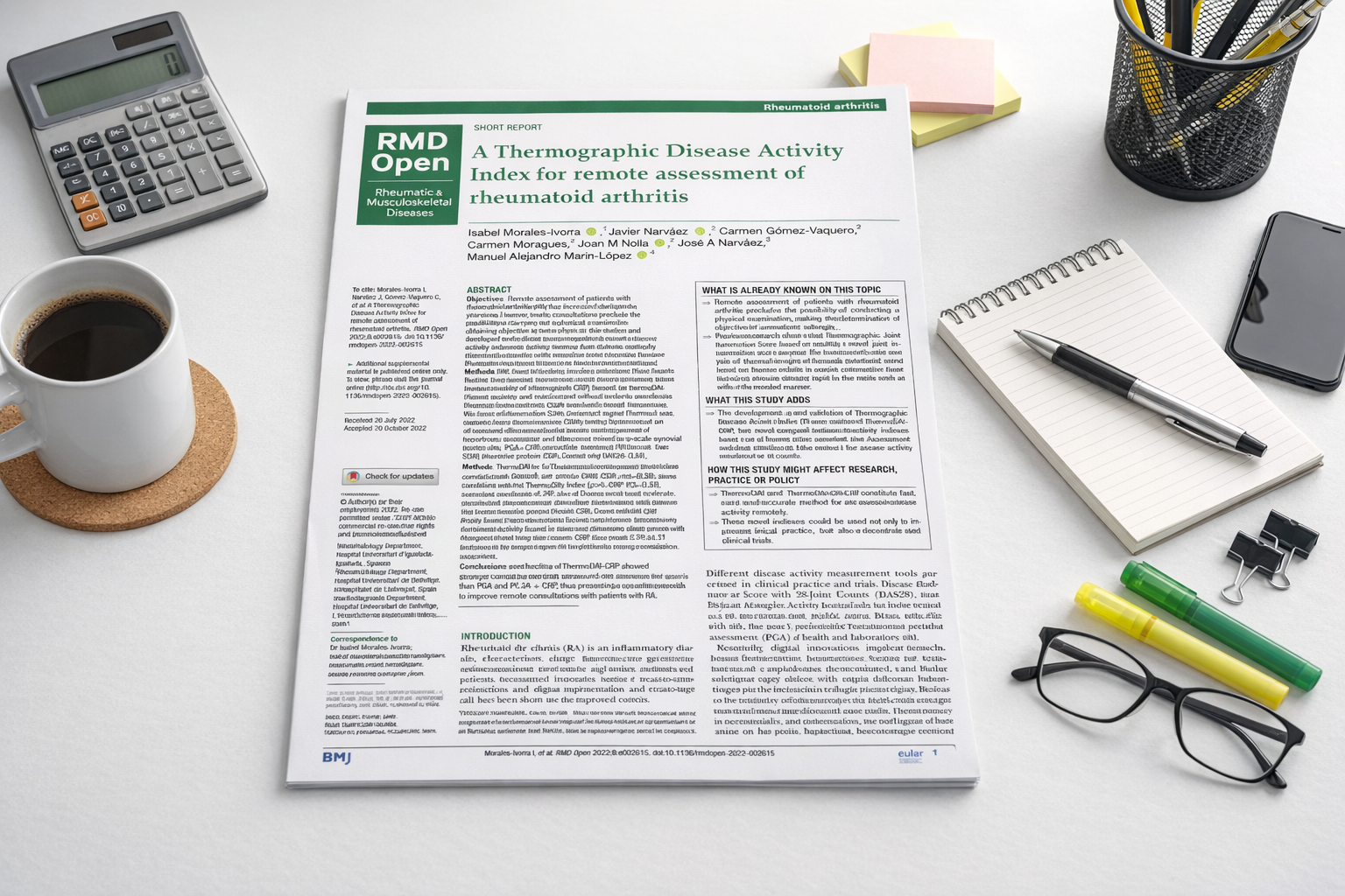 ThermoDAI: A New Index for Remote Rheumatoid Arthritis Assessment